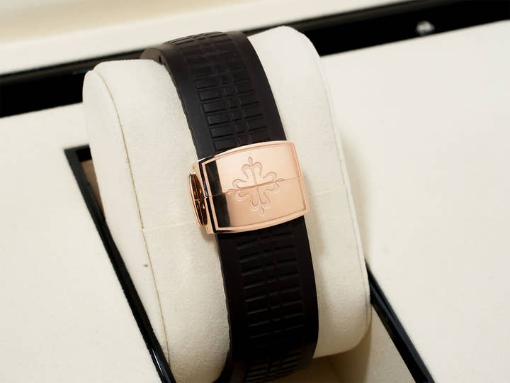 パテックフィリップ アクアノート Ref.5164R-001 ローズゴールド ブラウン エンボス文字盤