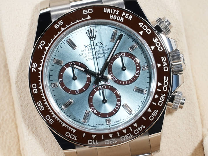 ロレックス デイトナ Ref.126506A プラチナ アイスブルーx11Pダイヤ文字盤