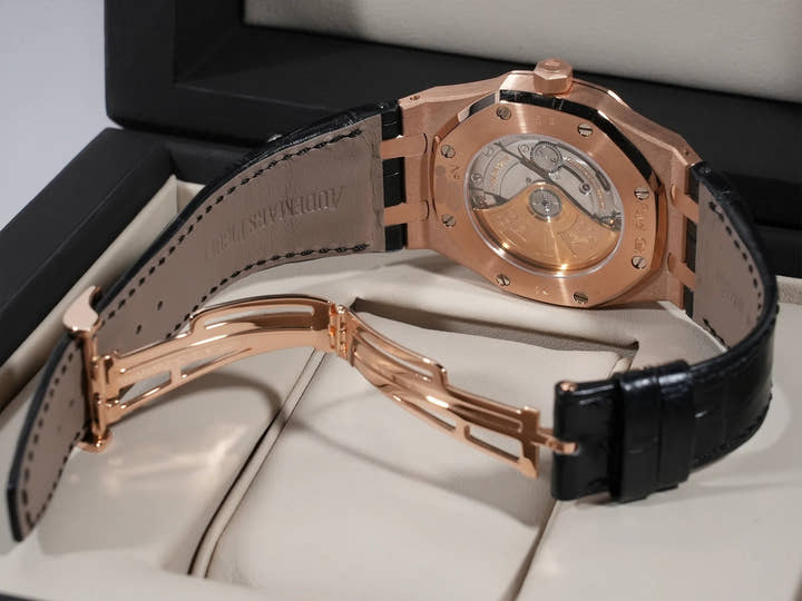 オーデマピゲ ロイヤルオーク Ref.15300OR.OO.D002CR.01 ピンクゴールド ブラック文字盤