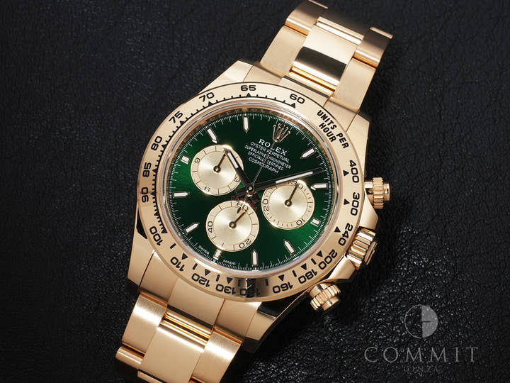 ロレックス デイトナ Ref.126508 イエローゴールド グリーン文字盤