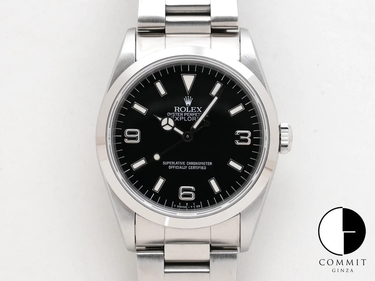 ロレックス エクスプローラーI Ref.14270 ステンレススチール ブラック文字盤
