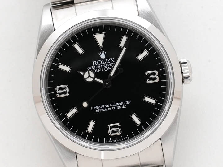 ロレックス エクスプローラーI Ref.14270 ステンレススチール ブラック文字盤