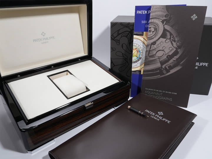 パテックフィリップ アクアノート クロノグラフ Ref.5968R-001 ローズゴールド ブラウン ソレイユ文字盤