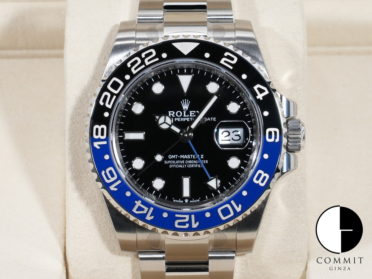 ロレックス GMTマスターII Ref.126710BLNR ステンレススチール ブラック文字盤 オイスターブレスレット