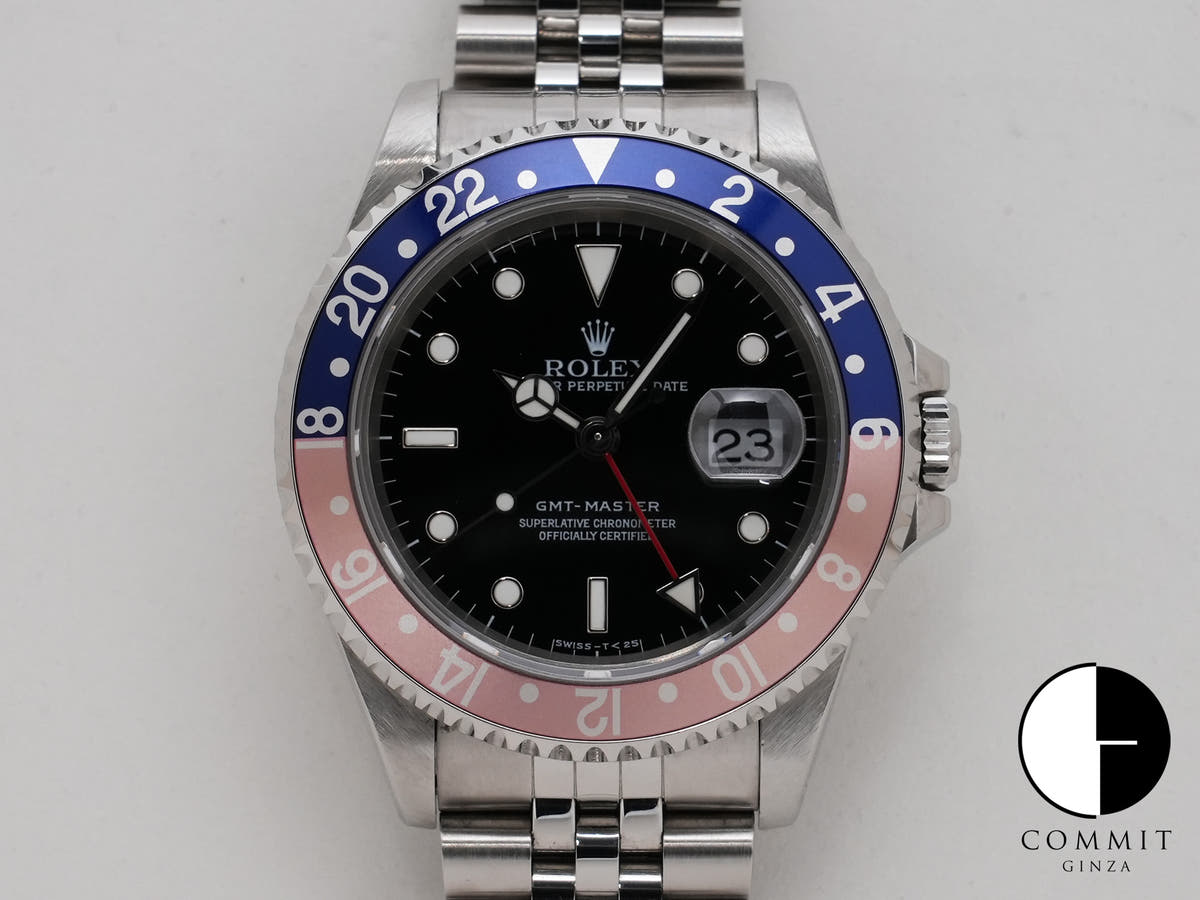 ロレックス GMTマスター Ref.16700 ステンレススチール ブラック文字盤 ジュビリーブレスレット