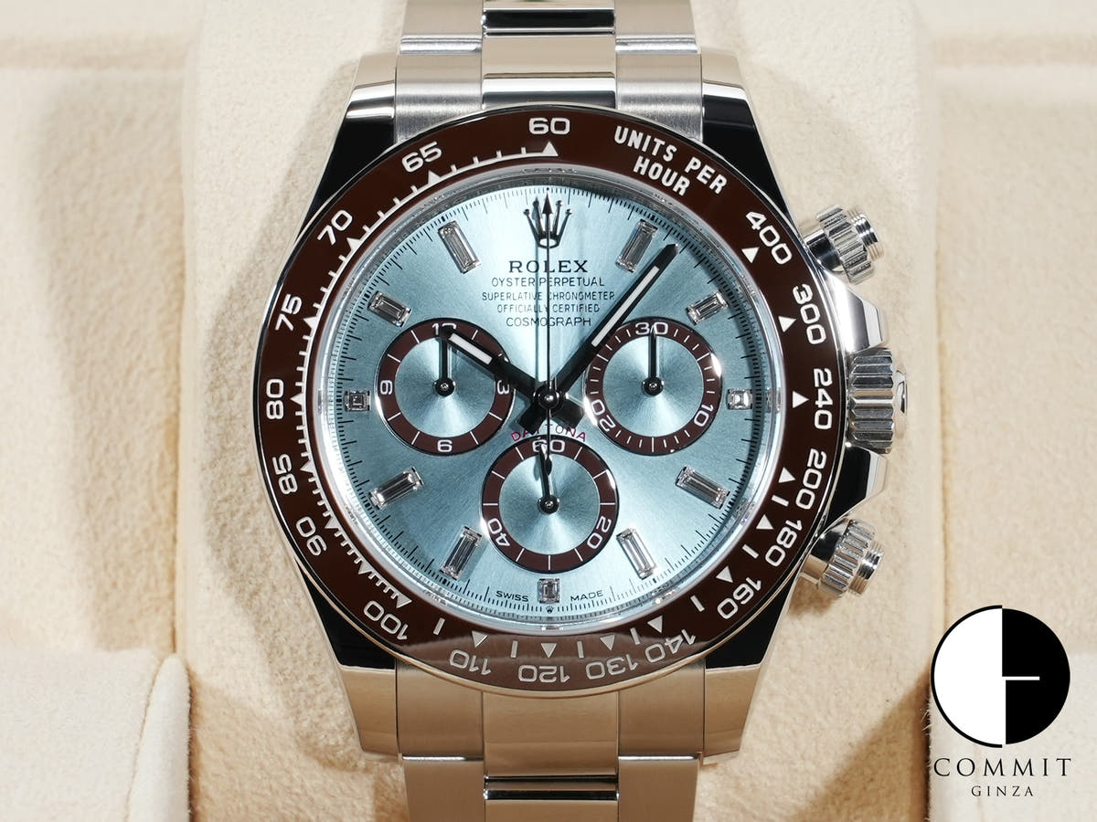 ロレックス デイトナ Ref.126506A プラチナ アイスブルーx11Pダイヤ文字盤