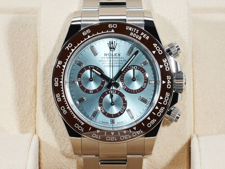 ロレックス デイトナ Ref.126506A プラチナ アイスブルーx11Pダイヤ文字盤