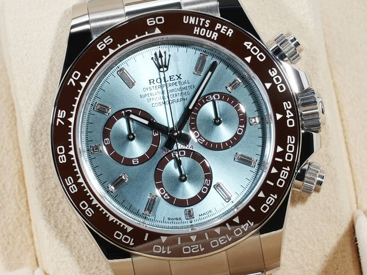 ロレックス デイトナ Ref.126506A プラチナ アイスブルーx11Pダイヤ文字盤