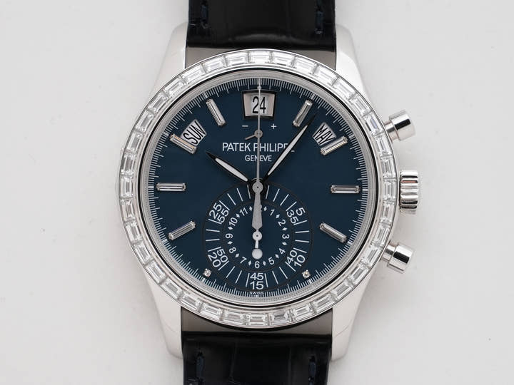 パテックフィリップ アニュアルカレンダー クロノグラフ Ref.5961P-001 プラチナ マット・ブルー・オパーリン文字盤