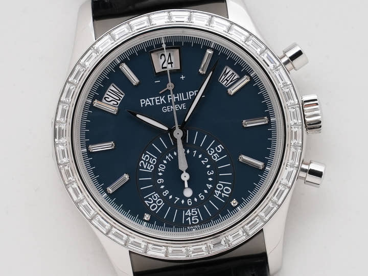 パテックフィリップ アニュアルカレンダー クロノグラフ Ref.5961P-001 プラチナ マット・ブルー・オパーリン文字盤