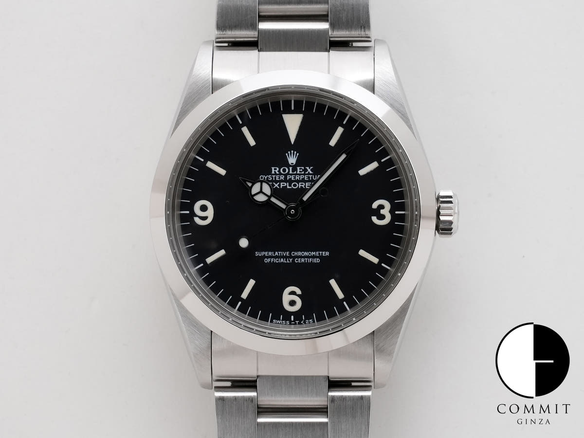 ロレックス エクスプローラーI Ref.1016 ステンレススチール ブラック文字盤 中古 6sp653be