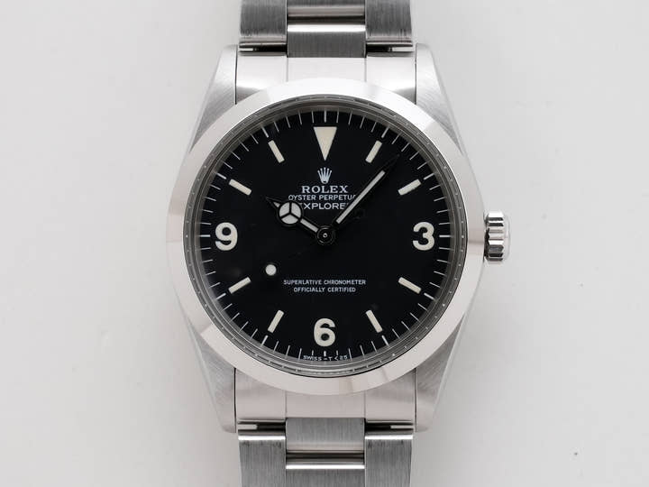 ロレックス エクスプローラーI Ref.1016 ステンレススチール ブラック文字盤 中古 6sp653be