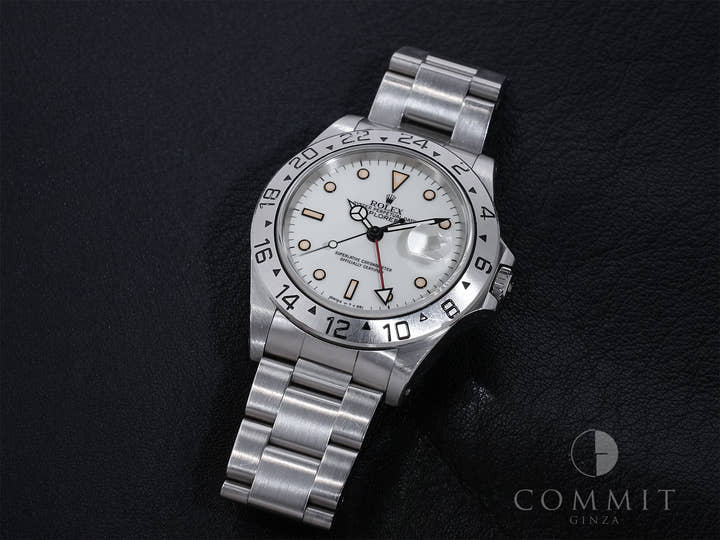 ロレックス エクスプローラーII Ref.16570 ステンレススチール ホワイト文字盤