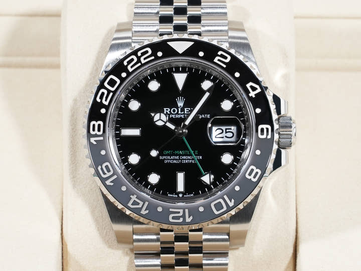 ロレックス GMTマスターII Ref.126710GRNR ステンレススチール ブラック文字盤 ジュビリーブレスレット
