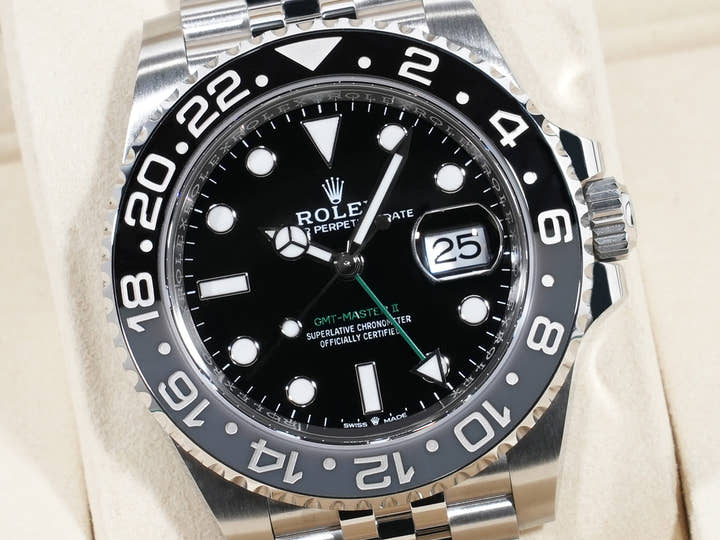 ロレックス GMTマスターII Ref.126710GRNR ステンレススチール ブラック文字盤 ジュビリーブレスレット