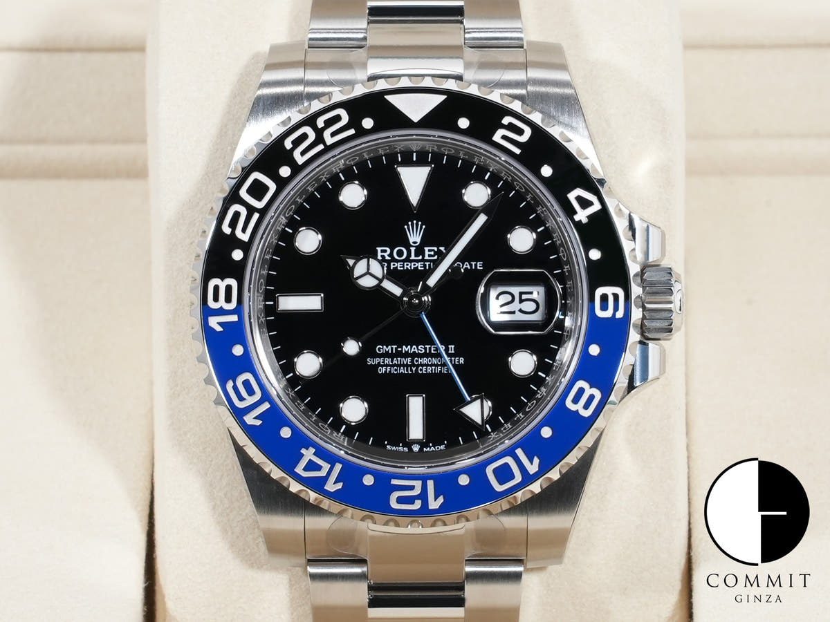 ロレックス GMTマスターII Ref.126710BLNR ステンレススチール ブラック文字盤 オイスターブレスレット