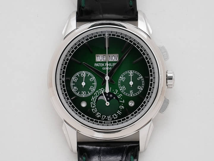 パテックフィリップ パーペチュアルカレンダー クロノグラフ Ref.5270P-014 プラチナ ラックグリーン文字盤