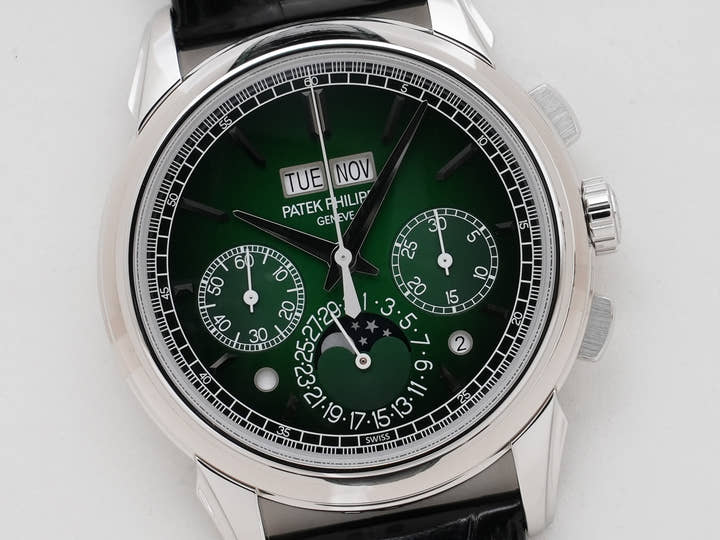 パテックフィリップ パーペチュアルカレンダー クロノグラフ Ref.5270P-014 プラチナ ラックグリーン文字盤