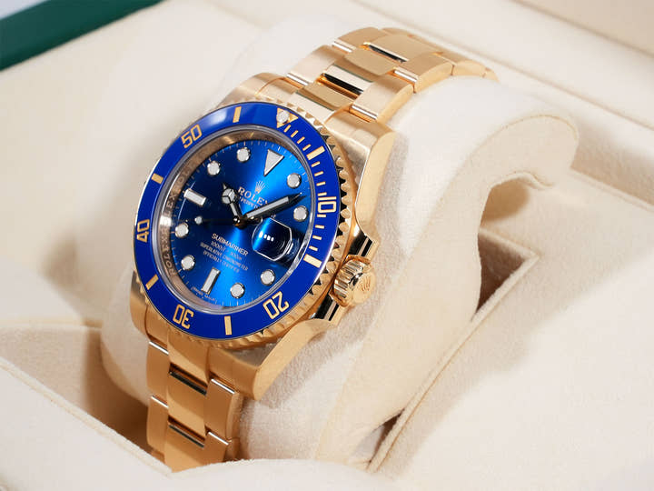 ロレックス サブマリーナー デイト Ref.116618LB イエローゴールド ブルー文字盤