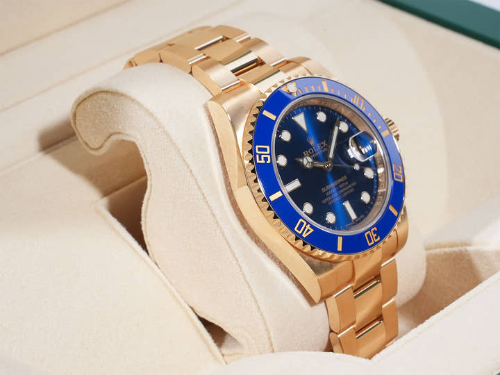 ロレックス サブマリーナー デイト Ref.116618LB イエローゴールド ブルー文字盤