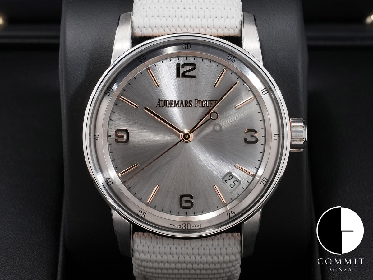 オーデマピゲ CODE 11.59 バイ オーデマ ピゲ Ref.15210CR.OO.A008KB.01 ホワイトゴールド/ピンクゴールド グレーラッカー文字盤