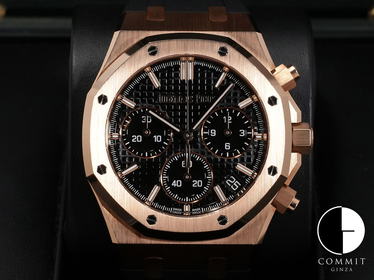 オーデマピゲ ロイヤルオーク クロノグラフ 50周年記念 Ref.26240OR.OO.D002CR.01 ピンクゴールド ブラック文字盤