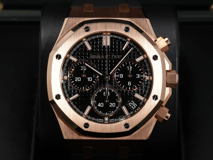 オーデマピゲ ロイヤルオーク クロノグラフ 50周年記念 Ref.26240OR.OO.D002CR.01 ピンクゴールド ブラック文字盤