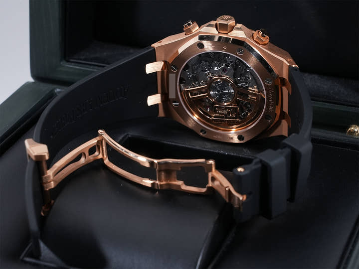 オーデマピゲ ロイヤルオーク クロノグラフ 50周年記念 Ref.26240OR.OO.D002CR.01 ピンクゴールド ブラック文字盤