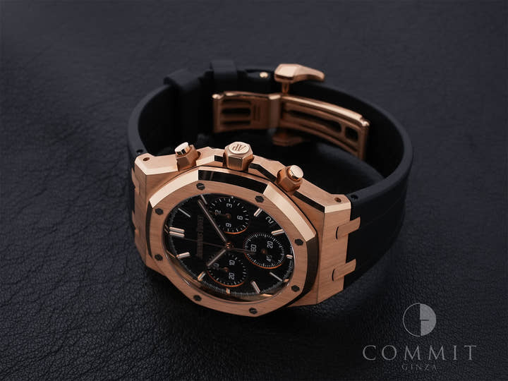 オーデマピゲ ロイヤルオーク クロノグラフ 50周年記念 Ref.26240OR.OO.D002CR.01 ピンクゴールド ブラック文字盤