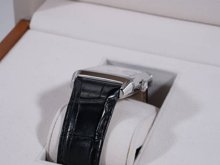 ジャガールクルト グランドレベルソ カレンダー Ref.Q3758420 SS シルバー文字盤 美品 fktks9np