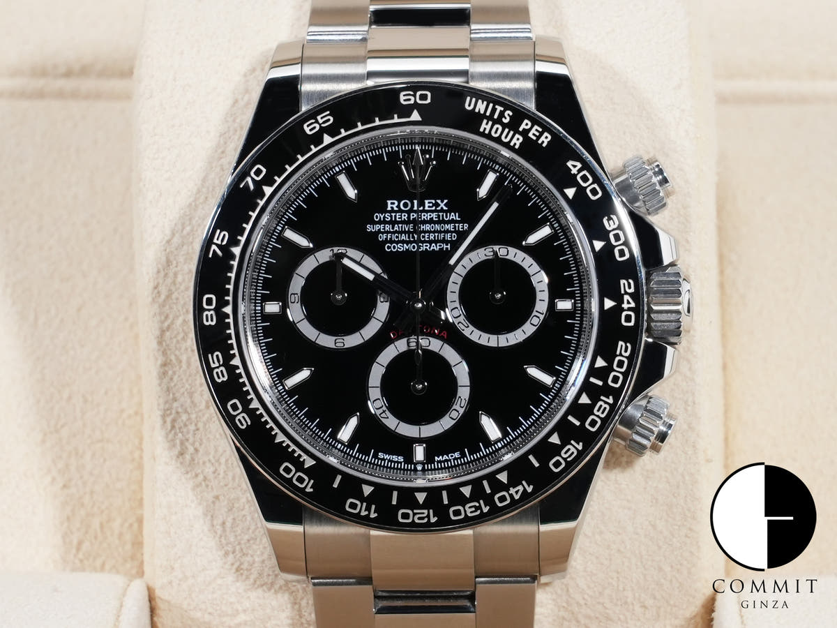 ロレックス デイトナ Ref.126500LN ステンレススチール ブラック文字盤