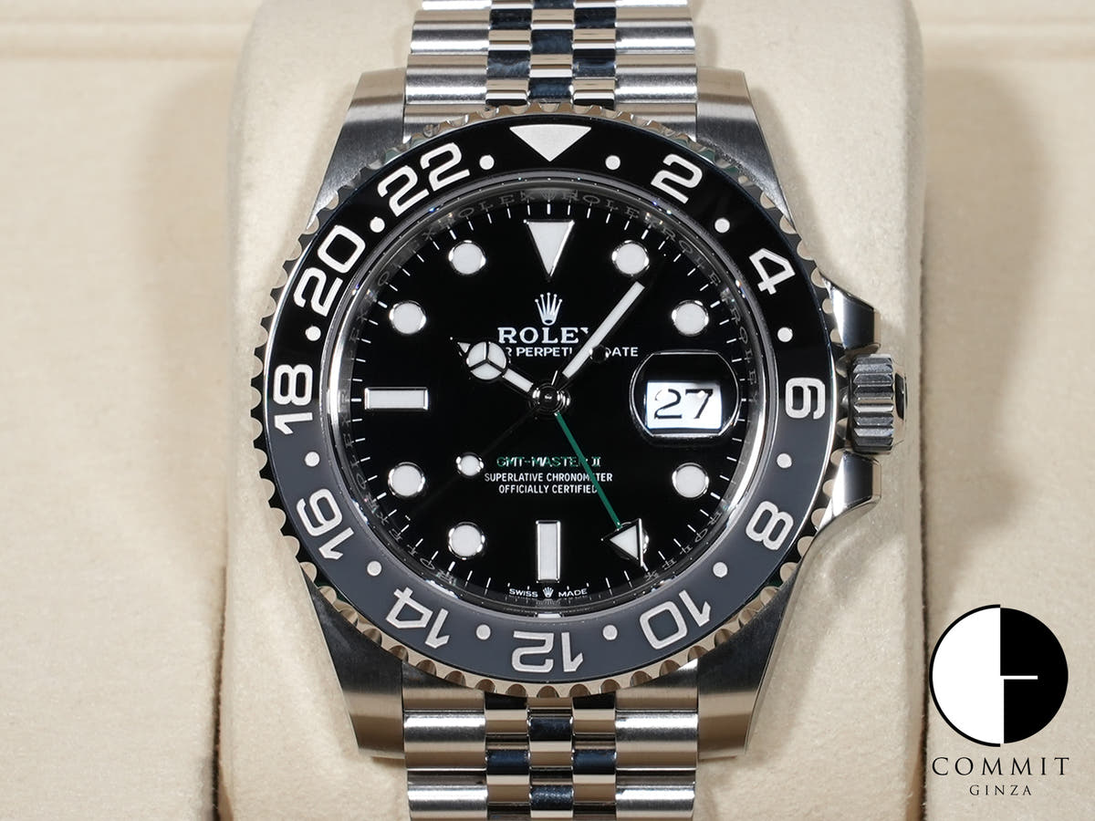 ロレックス GMTマスターII Ref.126710GRNR ステンレススチール ブラック文字盤 ジュビリーブレスレット