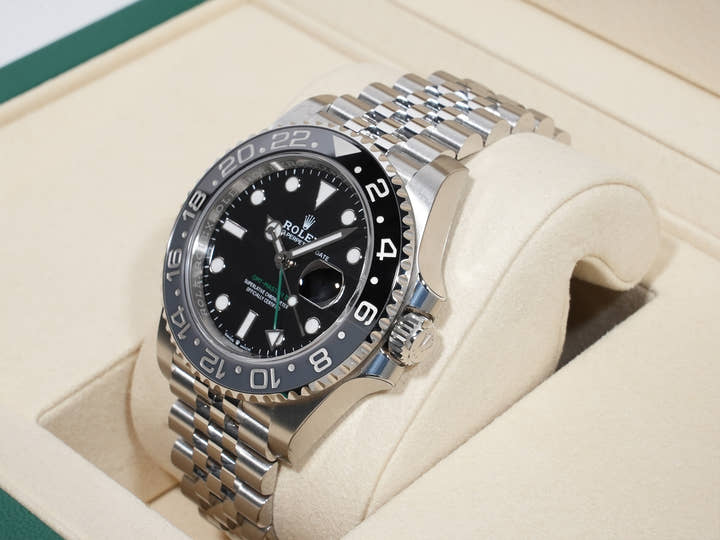 ロレックス GMTマスターII Ref.126710GRNR ステンレススチール ブラック文字盤 ジュビリーブレスレット