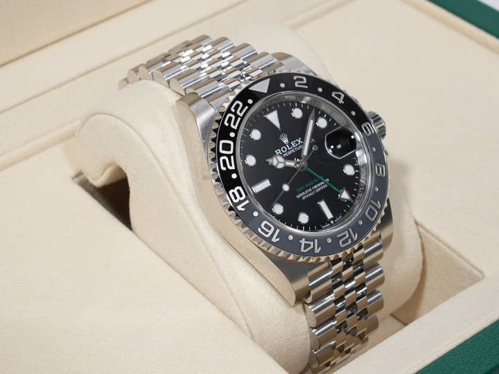 ロレックス GMTマスターII Ref.126710GRNR ステンレススチール ブラック文字盤 ジュビリーブレスレット