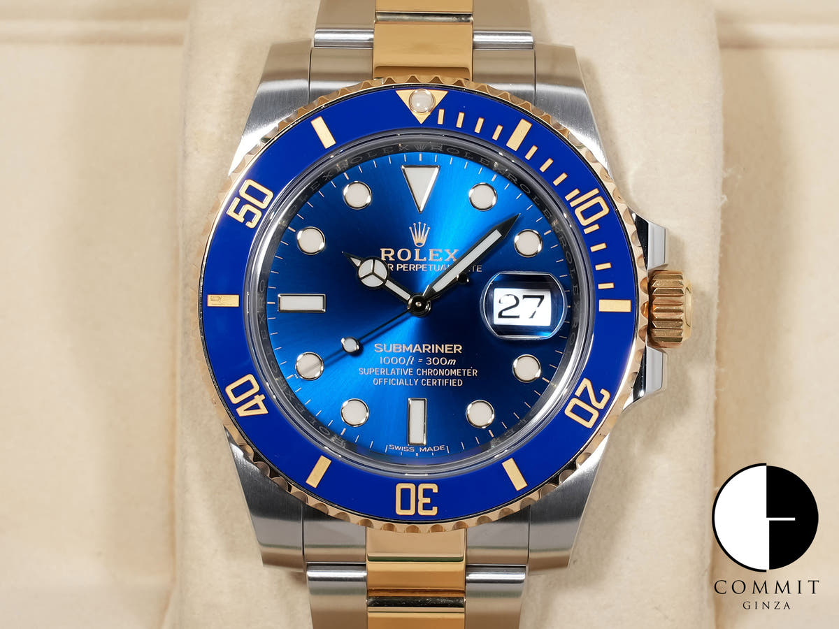 ロレックス サブマリーナー デイト Ref.116613LB ステンレススチール/イエローゴールド ブルー文字盤