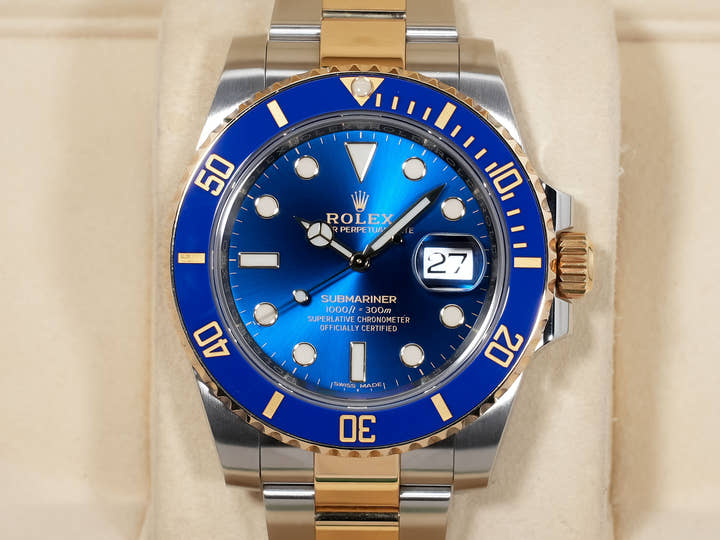 ロレックス サブマリーナー デイト Ref.116613LB ステンレススチール/イエローゴールド ブルー文字盤