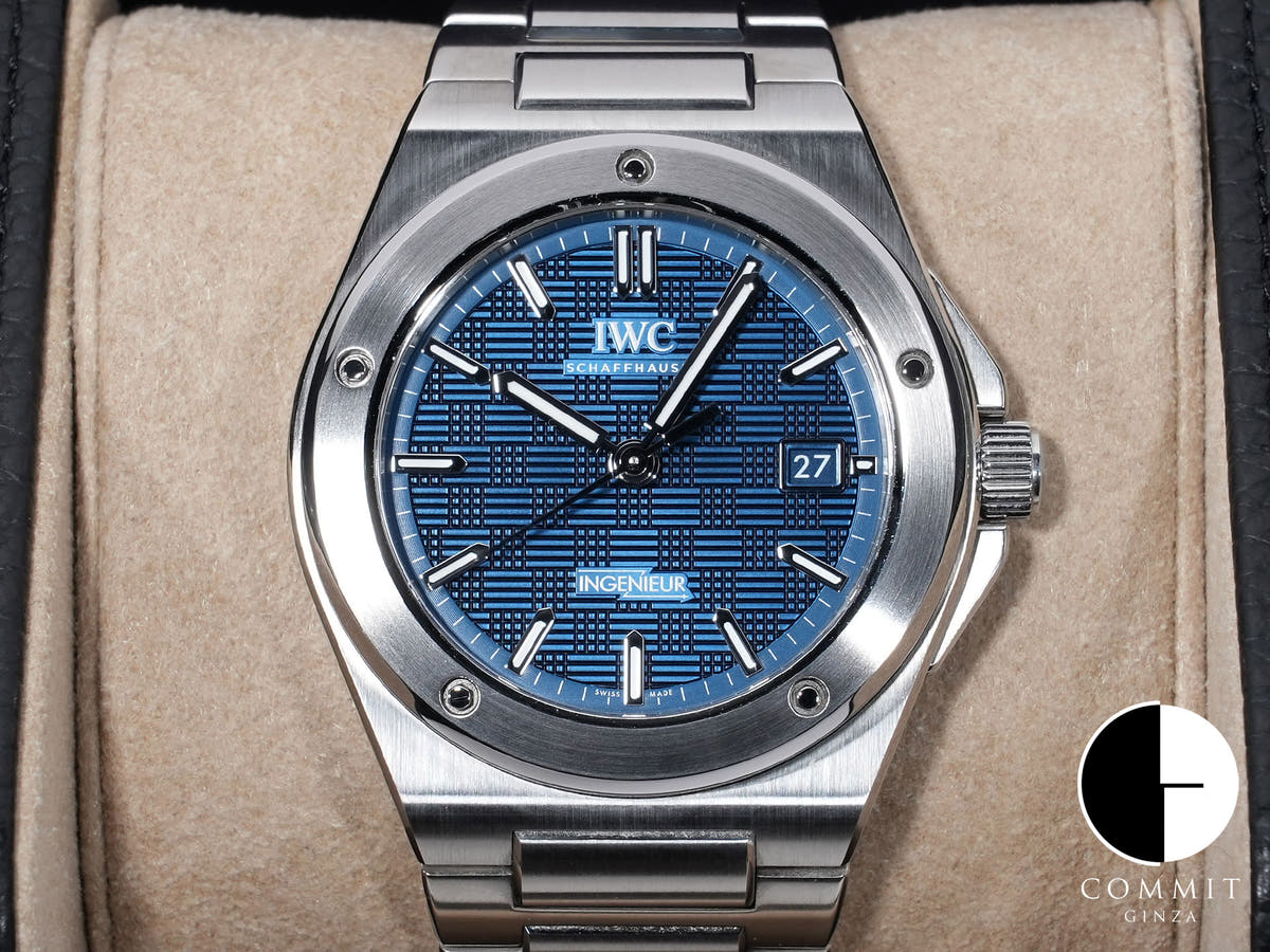 IWC インヂュニア オートマティック 40 Ref.IW328907 SS ブルー文字盤 美品 5jzs6zsh