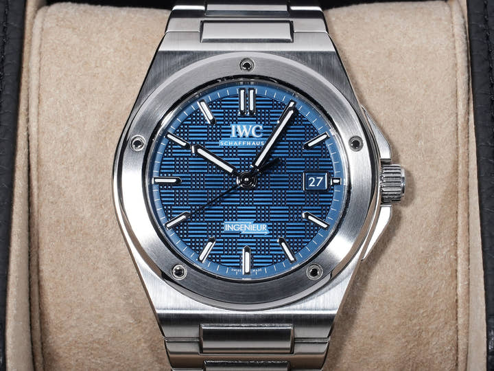 IWC インヂュニア オートマティック 40 Ref.IW328907 SS ブルー文字盤 美品 5jzs6zsh