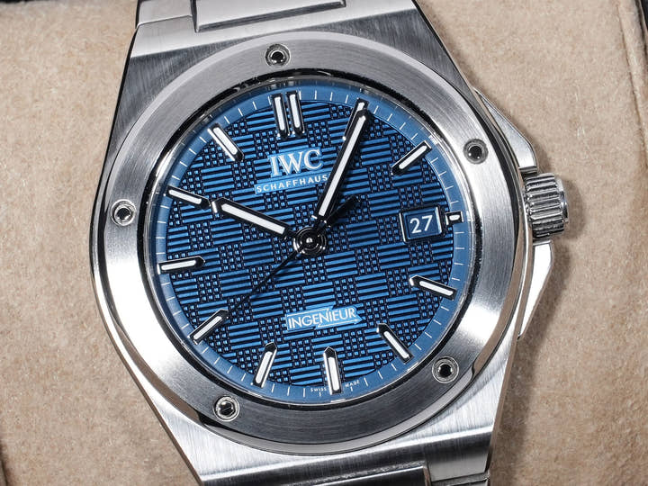 IWC インヂュニア オートマティック 40 Ref.IW328907 SS ブルー文字盤 美品 5jzs6zsh