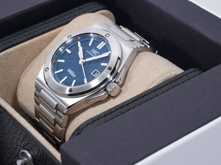 IWC インヂュニア オートマティック 40 Ref.IW328907 SS ブルー文字盤 美品 5jzs6zsh