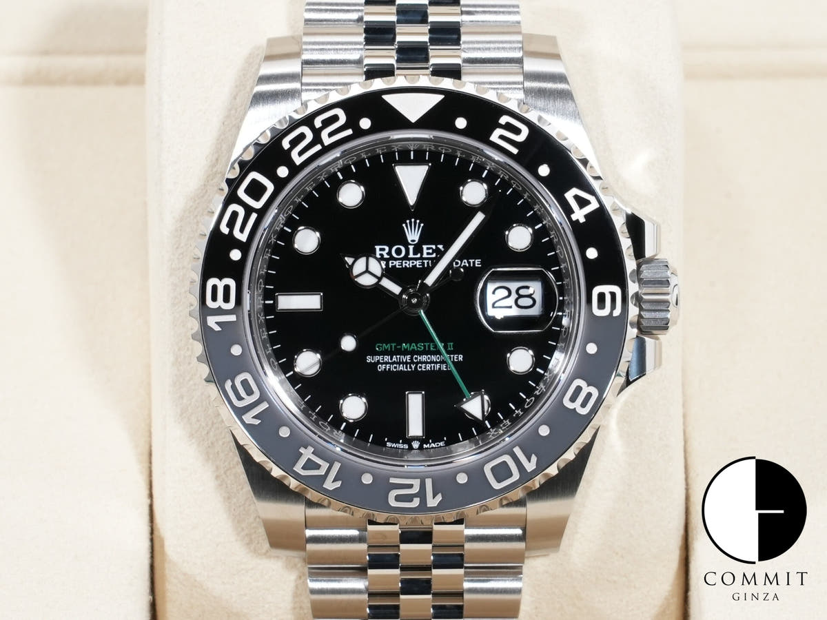 ロレックス GMTマスターII Ref.126710GRNR ステンレススチール ブラック文字盤 ジュビリーブレスレット