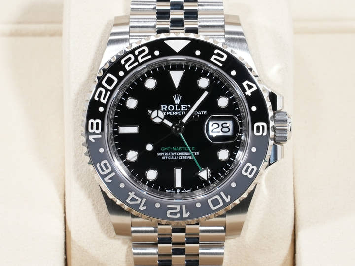 ロレックス GMTマスターII Ref.126710GRNR ステンレススチール ブラック文字盤 ジュビリーブレスレット