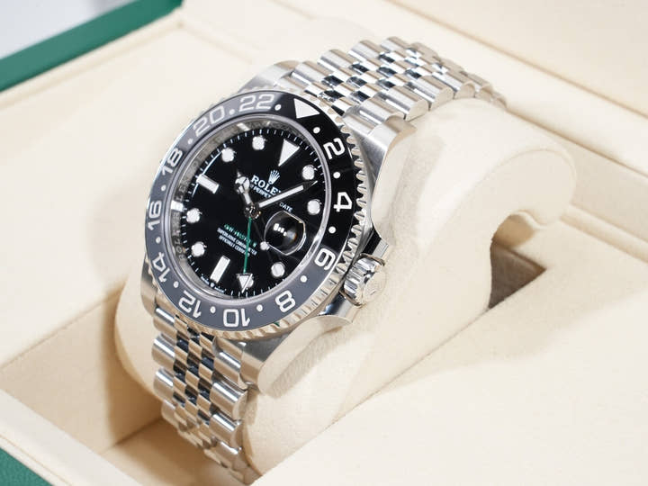 ロレックス GMTマスターII Ref.126710GRNR ステンレススチール ブラック文字盤 ジュビリーブレスレット