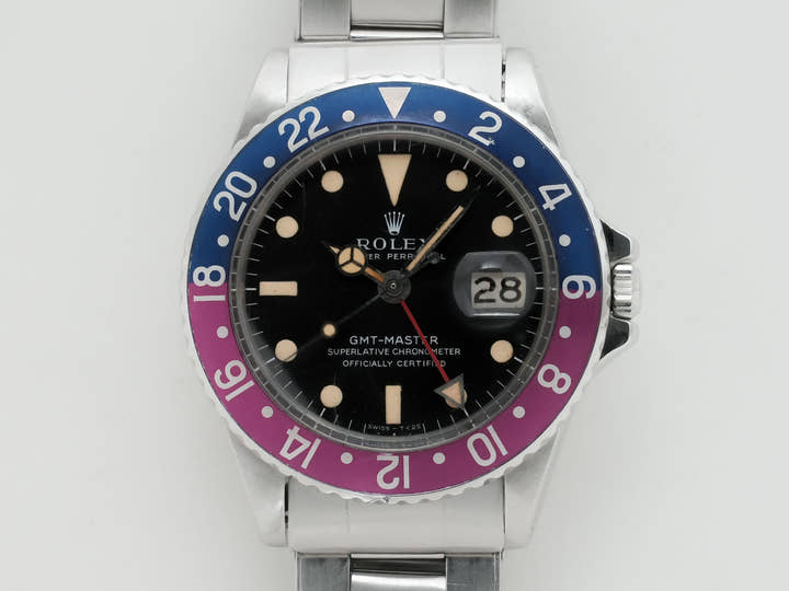 ロレックス GMTマスター Ref.1675 ステンレススチール ブラック文字盤 オイスターブレスレット