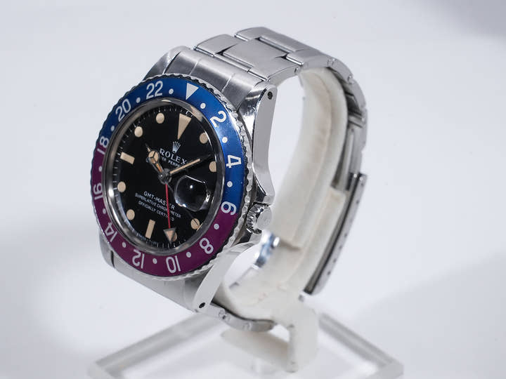 ロレックス GMTマスター Ref.1675 ステンレススチール ブラック文字盤 オイスターブレスレット