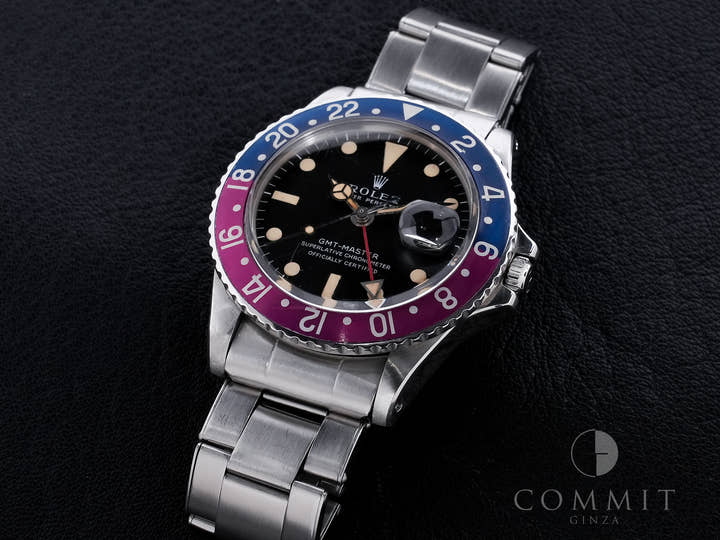 ロレックス GMTマスター Ref.1675 ステンレススチール ブラック文字盤 オイスターブレスレット