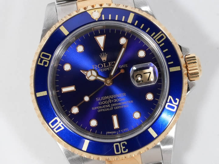 ロレックス サブマリーナー デイト Ref.16613 ステンレススチール/イエローゴールド ブルー文字盤
