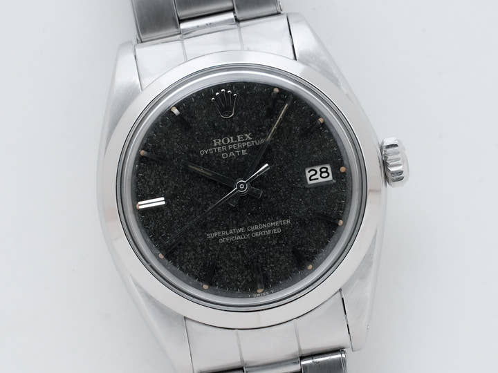 Rolex Oyster Perpetual Date Ref. 1500 Stainless Steel Black Dial