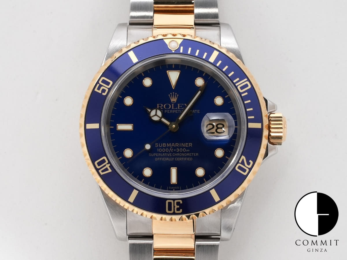 Rolex Submariner Date Ref. 16613 Stainless Steel/Yellow Gold Blue Dial