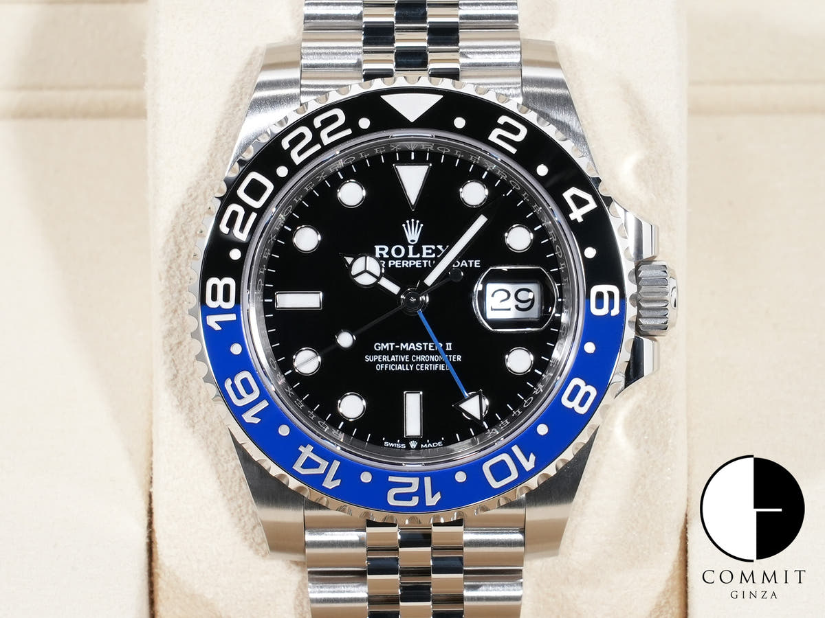 ロレックス GMTマスターII Ref.126710BLNR ステンレススチール ブラック文字盤 ジュビリーブレスレット